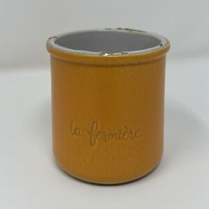La Fermiere Terra Cotta French Yogurt Pots Mediterranean Orange